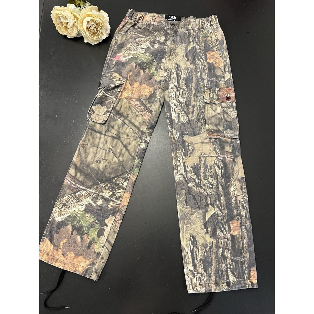 Mossy Oak Tree Camo Cargo Utility Outdoor Field Hunting Pants Sz S Hipster